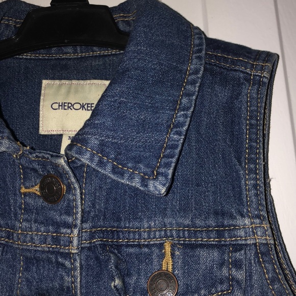 Girls denim vest - Picture 3 of 5